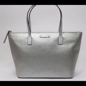 Brand new Kate spade silver purse